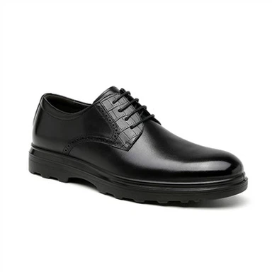 Round Toe Business Leather Shoes